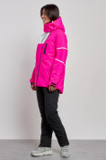 Купить Горнолыжный костюм женский зимний розового цвета 02321R, фото 2