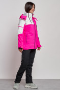 Купить Горнолыжный костюм женский зимний розового цвета 02321R, фото 5