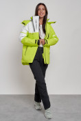 Купить Горнолыжный костюм женский зимний салатового цвета 02321Sl, фото 10