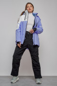 Купить Горнолыжный костюм женский зимний сиреневого цвета 02321Sn, фото 26