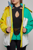 Купить Горнолыжный костюм женский зимний желтого цвета 02322J, фото 13