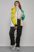 Купить Горнолыжный костюм женский зимний желтого цвета 02322J, фото 25