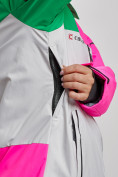 Купить Горнолыжный костюм женский зимний розового цвета 02322R, фото 11