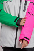 Купить Горнолыжный костюм женский зимний розового цвета 02322R, фото 13