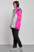 Купить Горнолыжный костюм женский зимний розового цвета 02322R, фото 5