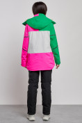 Купить Горнолыжный костюм женский зимний розового цвета 02322R, фото 7