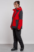 Купить Горнолыжный костюм женский большого размера зимний красного цвета 02366Kr, фото 2