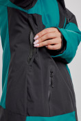 Купить Горнолыжный костюм женский большого размера зимний темно-зеленого цвета 02366TZ, фото 7