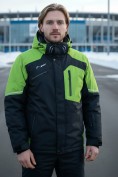 Купить Горнолыжный костюм мужской зимний черного цвета 02382Ch, фото 2