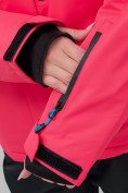 Купить Горнолыжный костюм женский зимний розового цвета 02390R, фото 7