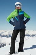 Купить Горнолыжный костюм женский зимний зеленого цвета 02392Z