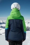 Купить Горнолыжный костюм женский зимний зеленого цвета 02392Z, фото 5