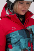 Купить Горнолыжный костюм женский зимний красного цвета 02395Kr, фото 12