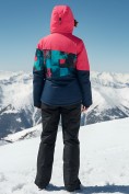 Купить Горнолыжный костюм женский зимний розового цвета 02395R, фото 4