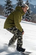 Купить Горнолыжный костюм мужской зимний цвета хаки 02412Kh, фото 2