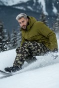 Купить Горнолыжный костюм мужской зимний цвета хаки 02412Kh, фото 3
