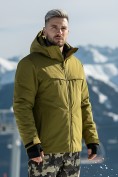 Купить Горнолыжный костюм мужской зимний цвета хаки 02412Kh, фото 5