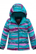 Купить Куртка горнолыжная для девочки УЦЕНКА бирюзового цвета 0289Br