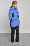 Купить Горнолыжный костюм женский зимний фиолетового цвета 03105F, фото 8