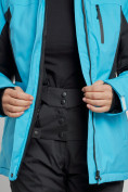 Купить Горнолыжный костюм женский зимний голубого цвета 03105Gl, фото 11
