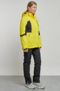 Купить Горнолыжный костюм женский зимний желтого цвета 03105J, фото 2