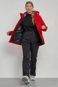 Купить Горнолыжный костюм женский зимний красного цвета 03105Kr, фото 13