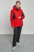 Купить Горнолыжный костюм женский зимний красного цвета 03105Kr, фото 6