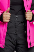 Купить Горнолыжный костюм женский зимний розового цвета 03105R, фото 11
