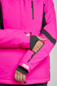 Купить Горнолыжный костюм женский зимний розового цвета 03105R, фото 6