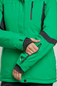 Купить Горнолыжный костюм женский зимний зеленого цвета 03105Z, фото 9