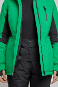 Купить Горнолыжный костюм женский зимний зеленого цвета 03105Z, фото 11