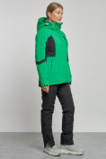 Купить Горнолыжный костюм женский зимний зеленого цвета 03105Z, фото 3