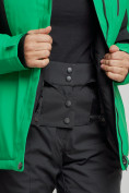 Купить Горнолыжный костюм женский зимний зеленого цвета 03105Z, фото 8