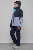 Купить Горнолыжный костюм женский зимний фиолетового цвета 03307F, фото 6