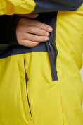 Купить Горнолыжный костюм женский зимний желтого цвета 03307J, фото 7