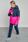 Купить Горнолыжный костюм женский зимний розового цвета 03307R, фото 10
