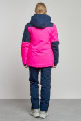 Купить Горнолыжный костюм женский зимний розового цвета 03307R, фото 4