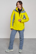 Купить Горнолыжный костюм женский зимний желтого цвета 03310J, фото 9