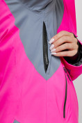 Купить Горнолыжный костюм женский зимний розового цвета 03310R, фото 10