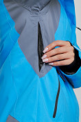 Купить Горнолыжный костюм женский зимний синего цвета 03310S, фото 8