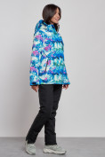 Купить Горнолыжный костюм женский зимний синего цвета 03320S, фото 3
