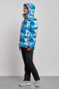 Купить Горнолыжный костюм женский зимний синего цвета 03320S, фото 6