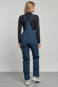 Купить Горнолыжный костюм женский зимний темно-синего цвета 03320TS, фото 19