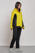 Купить Горнолыжный костюм женский зимний желтого цвета 03327J, фото 3