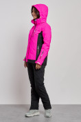 Купить Горнолыжный костюм женский зимний розового цвета 03327R, фото 2