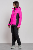 Купить Горнолыжный костюм женский зимний розового цвета 03327R, фото 5