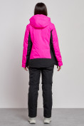 Купить Горнолыжный костюм женский зимний розового цвета 03327R, фото 7