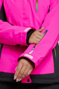 Купить Горнолыжный костюм женский зимний розового цвета 03327R, фото 8