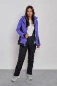 Купить Горнолыжный костюм женский зимний темно-фиолетового цвета 03327TF, фото 11