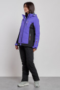Купить Горнолыжный костюм женский зимний темно-фиолетового цвета 03327TF, фото 5